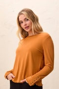 Tribal Style 3174O Knit Top - Bronze