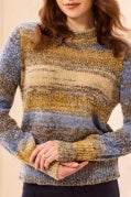 Tribal Style 3180O Sweater - Cobalt