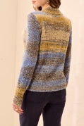Tribal Style 3180O Sweater - Cobalt