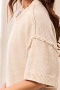 Tribal Style 6278O Sweater - Cream