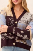 Tribal Style 6322O Sweater Cardigan - Satinsky