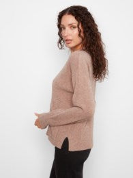 Charlie B Style C2052 Drop Shoulder Sweater - Taupe