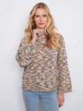Charlie B Style C2071 Space Dyed Mock Neck Sweater