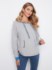 Charlie B Style C2075 Boat Neck Sweater Round Hem