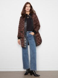 Charlie B Style C6313 Reversible Quilted Puffer Coat