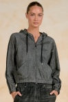 ELAN Style JF8320 Washed Denim Hoodie