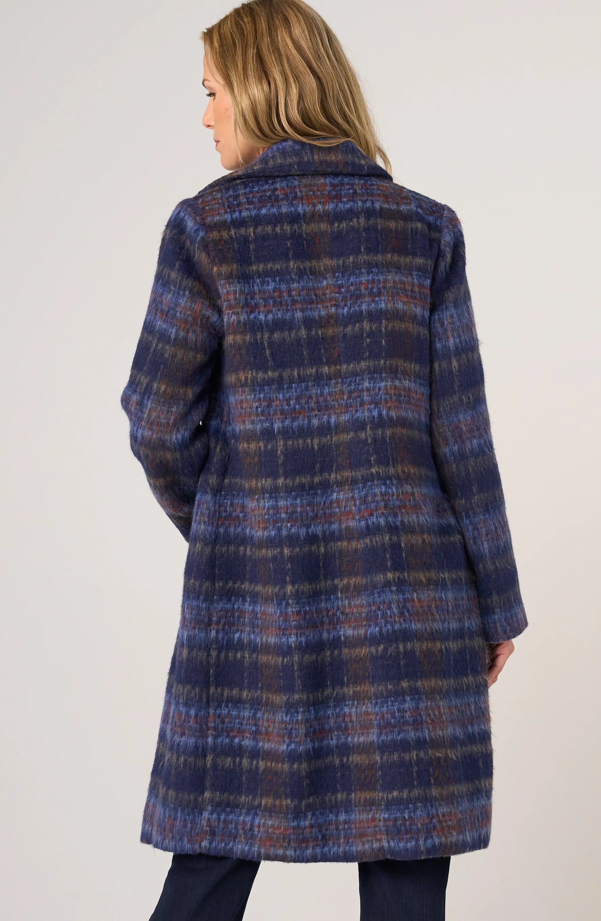 Liverpool Style LM1D26NG46 Ombré Plaid Swing Coat