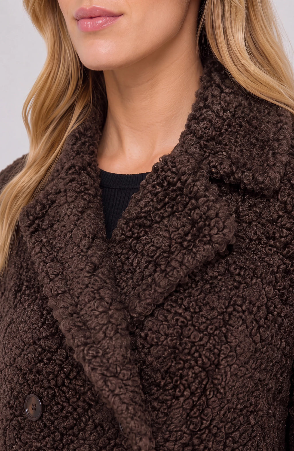 Liverpool Style LM1D32NG47 Teddy Faux Fur Coat