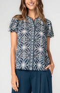 Liverpool Style LM8L32HC8P10 Petite Flutter Sleeve Blouse
